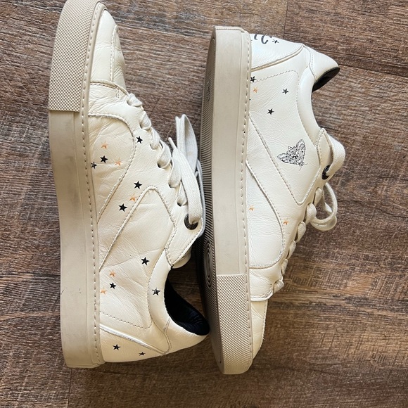 Zadig & Voltaire Off white graffiti sneakers - Picture 4 of 5